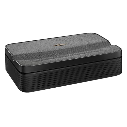 Optoma ML1080UST PHOTON GO Ultra Short Throw 1080p HDR Portable Projector, Triple Laser (RGB), Google TV with Netflix and Disney+ Certified, Home Theater Projector