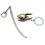 Generic Vintage Queen's Helmet with Weapon Keychain, Set of 2, Tiny Sword with Stand, Game-Inspired Collectible