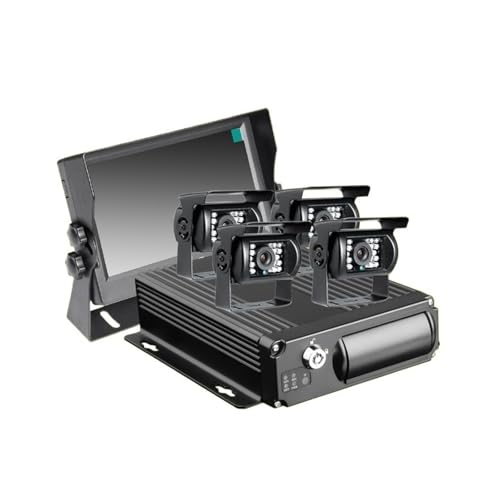 4CH SD AHD CAR DVR Video Recorder Kit CCTV Rear View Car Camera for Truck Van Bus + 7" Car Monitor 1080 Mdvr