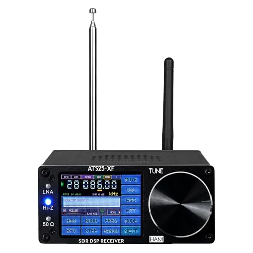 GOOZEEZOO 2025 Si4732-A10 ATS25-XF V4.2 Portable Shortwave Radio Receiver CW, FT8, RTTY, PSK, Hell Decoding Function WiFi Function FM LW AM SSB RDS Full Band Radio Receiver with 2pcs Donut Antenna