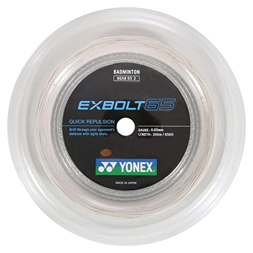 YONEX BG Exbolt 65 Badminton String Reel (White)