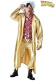 Back to The Future II Adult Emmett Brown Costume Men's Future Doc Brown Costume L