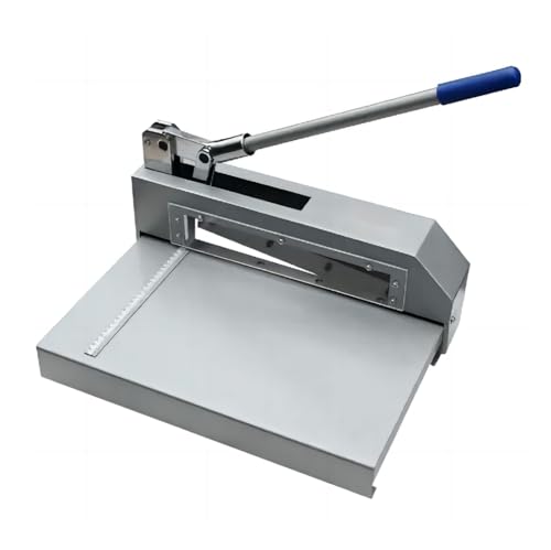 Guillotine Sheet Metal Cutter, Heavy Duty Metal Plate Cutter Tool, Manual Metal Cutting Shear Machine for Steel Aluminum Copper Sheet PCB Board 12.4” Cutting Width 0.08” Max Cutting Thickness