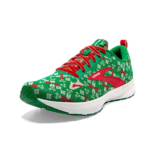 Brooks Women's Revel 4 Running Shoe - Jolly Green/Red/Bright White - 11.5