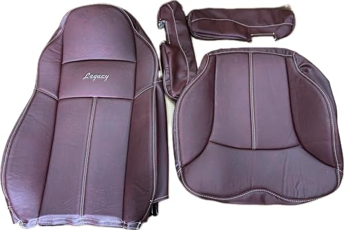 Generic Legacy seat covers for semi truck Fundas de asientos legacy para camiones, Burgundy, 890043