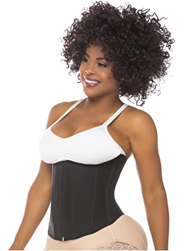 Salome 0315-1 Colombian Waist Trainer Fajas for Women Cinturillas Colombianas Black M