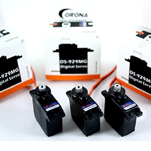 GoGoRc 3 Pcs Corona Digital Servo Metal Gear for Trex T-Rex Helicopter 250 450 DS929MG