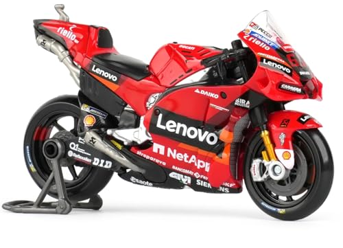 Bburago 1/18 Scale 36391 - Ducati Desmosedici Motorcycle Moto GP - #63 F.Bagnaia & #43 J. Miller