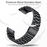 Lerobo Compatible with Samsung Galaxy Watch 7 6 5 4 Band 44mm 40mm/Galaxy Watch 6 4 Classic Band 43mm 47mm 46mm 42mm/Active 2 40mm 44mm/Watch 3 41mm,20mm Stainless Steel Metal Replacement Men Women