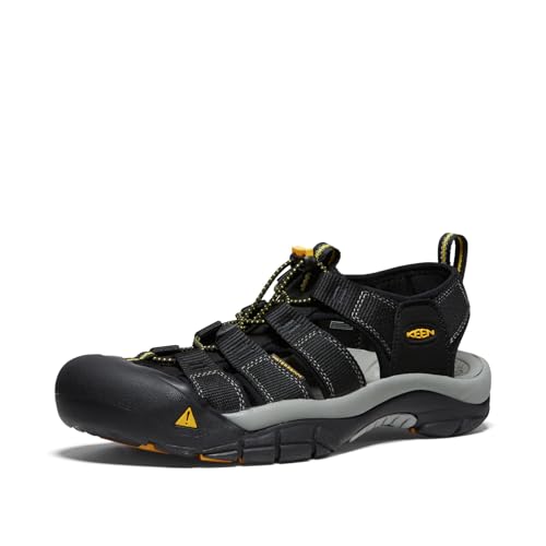 KEEN Men's Newport H2 Closed Toe Water Sandals, Black, 11