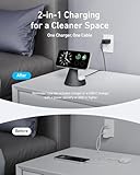 Anker MagSafe Compatible 2-in-1 Charging Stand, iPhone 16 Wireless Charger, Qi2 Certified 15W, Adjustable and Super Strong, for iPhone 16/15/14/13/12 Series, AirPods (40W USB C Adapter Included)