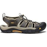 KEEN Men's Newport H2 Closed Toe Water Sandals, Raven/Aluminum, 11