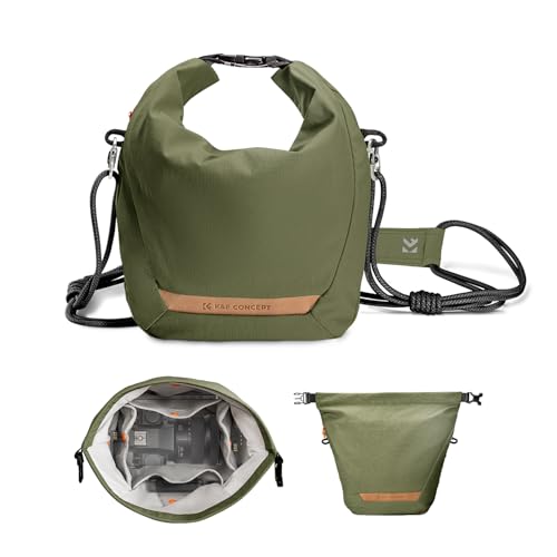 K&F Concept Camera Sling Bag Small Camera Compact Case, Cute Soft Camera Pouch Handbag for Urban Street Photography
