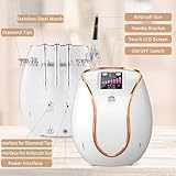 Professional Diamond Machine with Touch Screen Facial Skin Care Device Equipment (Suction Power: 0-68cmHg) + Spray Gun, 350 Pcs Cotton Filter, Tips, Wands