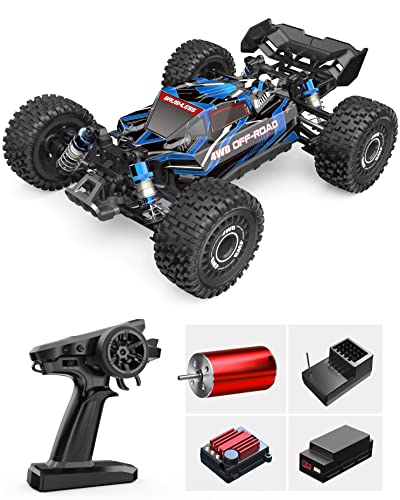 TesPower MJX Hyper GO 16207 with 3S Battery 1/16 RTR Brushless RC Cars, 62KM/H Fast RC Truck, 4WD All-Road Remote Control Cars for Adults,Electric Powered Hobby RC Buggy Gift for Boy