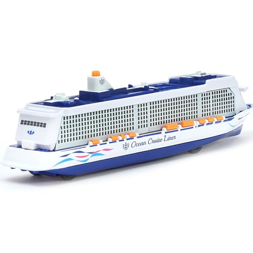 Ocean Cruise Liner Model Diecast Metal Toy Ship with Sound Light Effects 20 cm 8 in