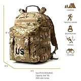 MT Military Army MOLLE 2 Tactical Assault Backpack, Rifleman 3 Day Pack, Medium Rucksack Multicam Camo (Assault Pack UN)