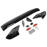 KUAFU Rear Trunk Spoiler Wing Compatible with 2016-2021 Honda Civic FK4 FK7 FK8 5DR Hatchback Type-R Style Trunk Lid Splitter Wing Air Deflector Glossy Black Plastic ABS