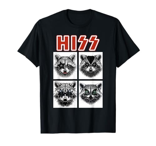 Raccoon Rock Music Band Concert Men Women Kids Funny Raccoon T-Shirt