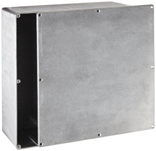 BUD Industries CN-5713 Die Cast Aluminum Enclosure 9.85" L x 9.85" W x 4.01" D, Natural