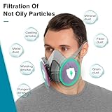 KYFLZL Respirator Mask - Half Face Gas Mask - Reusable Respirator Mask with 2097 Filters - for Paint, Epoxy Resin, Fumes, Woodworking, Organic Vapor Gas Perfect for House DIY Project(3 sets)