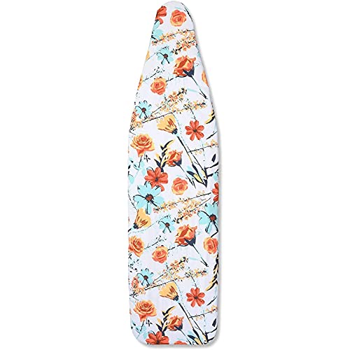 Juvale Ironing Board Cover with Floral Print Padding, Drawstring, Standard Size (15 x 54 in)