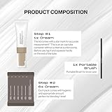 ENTROPY MAKEUP Brow Color #Ash Brown - Long-Lasting Eyebrow Tinting Kit for Natural-Looking Brows, Up to 4 Weeks, Nourishing Aloe Vera & Moringa Extract, 6 Applications, Easy-to-Use