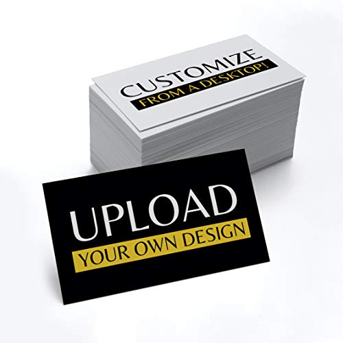 Custom Printed Business Cards [2-Sides] Thick Personalized Cards (300GSM 14PT) 3.5" x 2" [100% Printed in the USA] Premium Front & Back Sides (Customizable) (x999 Pack)