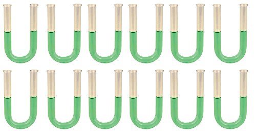 EISCO 100 mm Absorption Tube (Pack of 12), Calcium Chloride U-Form, Borosilicate Glass