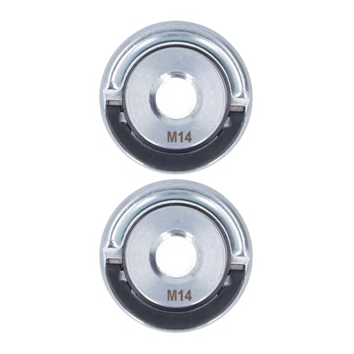 Angle Grinder Flange Nut M14 Self Locking Pressure Plate Quick Clamp Tool Replacement Parts for Diamond Blades Grinding Wheels Alloy Steel 45mm 2Pcs
