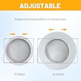 BeeTech Stainless Steel Honey Strainer Double Sieve, Beekeeping Equipment Mesh Filter for Beekeepers Honey Extraction