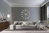 VANGOLD Frameless DIY Wall Clock 3D Mirror Wall Clock Large Mute Wall Stickers for Living Room Bedroom Home Decorations