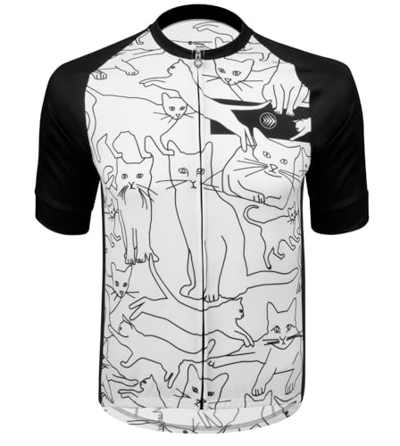 Aero Tech Designs | Men's Club Cycling Jersey | Cat Outline | Large