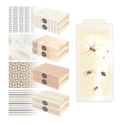 Insect Sticky Traps “BUG beds” Decorative Glue Pads, Aesthetic, Non-Toxic, Indoor, Pest Control- Mouse, Spider, Bed Bug, Cockroach, Brown Recluse, Cricket, Grasshopper, Gecko, Beetle, Scorpion