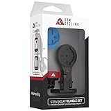KOM Cycling Quick Release Stem Mount for Wahoo and Garmin Bike Computers (Edge 1040, Elemnt Roam, Elemnt Bolt v2) 1040 Bike Mount Compatible with GoPro Accessories