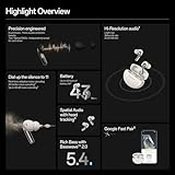 OnePlus Buds Pro 3, Wireless Bluetooth Earbuds, Noise Canceling Earbuds, Deep Bass, Immersive Sound, Up to 44 Hour Playtime with Charging case, Lunar Radiance