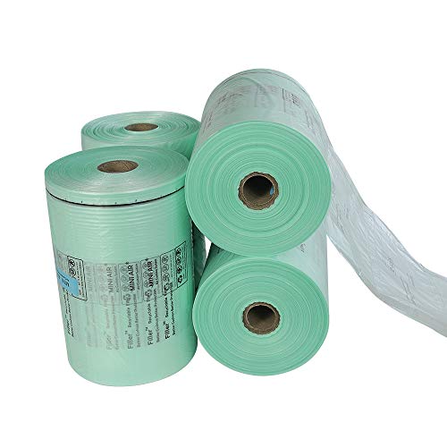 4 PACK 5248 FT For Mini Air EASI Generation 2 Grey Color Mashine Use ONLY Air Cushion Film 8"x4", 4000Pcs 1312FT Air Bag Per Roll, Inflatable Packaging Air Pillow Bag