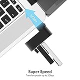 SABRENT Premium 3 Port Aluminum Mini USB 3.0 Hub [90°/180° Degree Rotatable] (HB-R3MB)