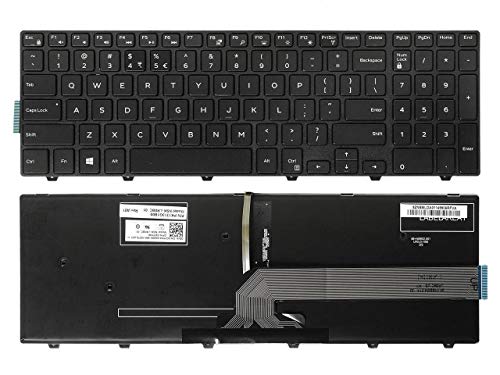 Laptop US Black Backlit Keyboard for Dell Inspiron 15 3551 3552 3558 3559 3565 3567 5555 5565 5566 5558 5559 7559 Series