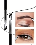 EIGSHOW Eyeliner Brush Gel Eyeliner Makeup Brush for Precise Eye Liner Eyebrow Eyelid Ultra Thin with Curved Bristle (E865 2Pieces)