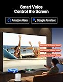 IN&VI HBSI Motorized Floor Rising Projector Screen for Ultra Short Throw Projector,Motorized Projector Screen 4K/8K Ultra HD Active,ALR Projector Screen for Home Theater,90% Ambient Light Rejecting