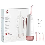 Oclean Flow White Electric Toothbrush for 180 Days Battery Life & Pink Cordless Water Flosser for Teeth W10