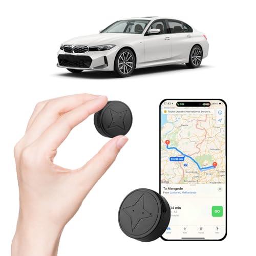 Mini GPS Tracker for Vehicles - Car GPS Tracker Portable Real Time Magnetic GPS Tracking Device,No Subscription Required,for Kids,Dogs,Trucks