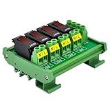 Rocker Switch Thermal Circuit Breaker Overload Protector 4 Channel Power Distribution Module DIN Rail Mount