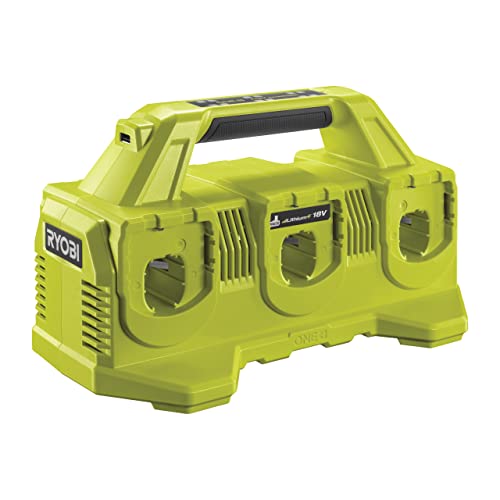 RYOBI P135 18V One+ 6 Port Lithium Ion Battery Supercharger (18V Batteries Not Included/Charger Only)