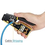 Solsop Pass Through RJ45 Crimp Tool Kit Ethernet Crimper CAT5 Cat5e Cat6 Crimping Tool Kit