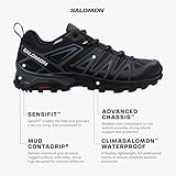 Salomon Men's X ULTRA PIONEER CLIMASALOMON™ WATERPROOF Hiking Shoes for Men, Black / Magnet / Bluesteel, 10.5