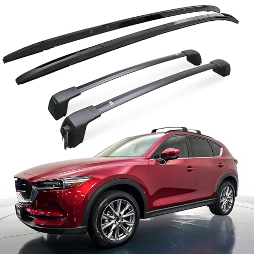 Upgraded Roof Rails and Cross Bars Fit for Mazda CX5 CX-5 2017-2025 Aluminum Roof Rack Cross Bars Cargo Carrier for Kayak Bike Accessories