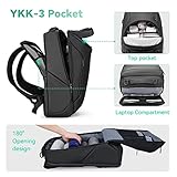 MARK RYDEN Business Backpack for Men, Waterproof High Tech Backpack with Sport Car Shape Design and USB Charging Port, Travel Laptop Backpack Fits 17.3 Inch Notebook