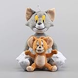 uiuoutoy Cat Jerry & Mouse Tom Plush Toys Set of 2 pcs